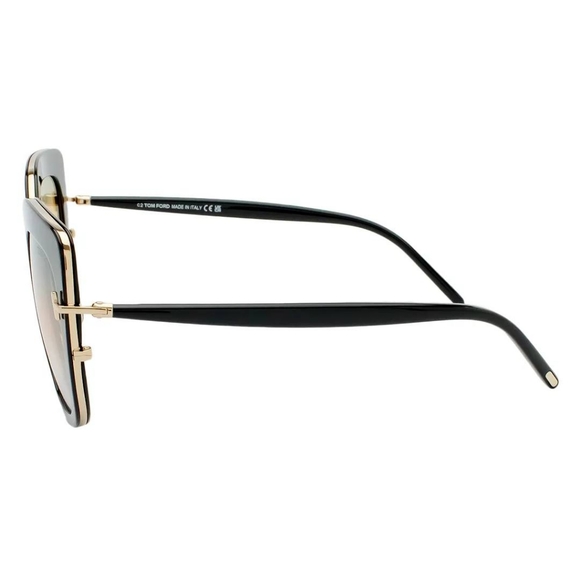 NEW TOM FORD WOMEN TF945 01B SUNGLASSES VIRGINIA FT0945/S EYEWEAR